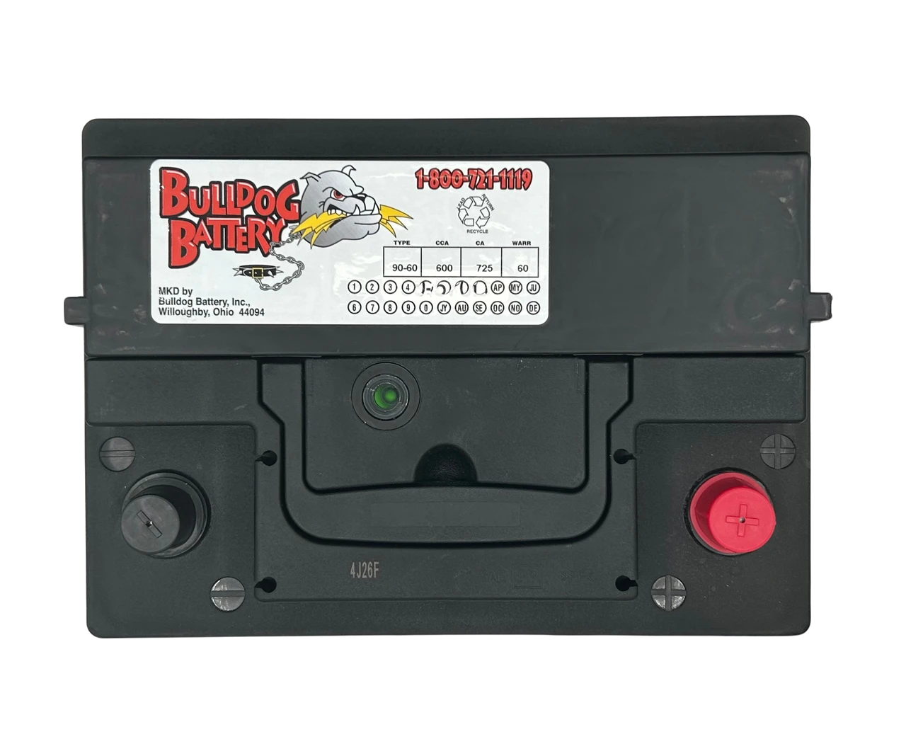 Bulldog Battery Group 90-60 600 CCA Flooded Lead Acid Automotive Battery - 5 Year Warranty