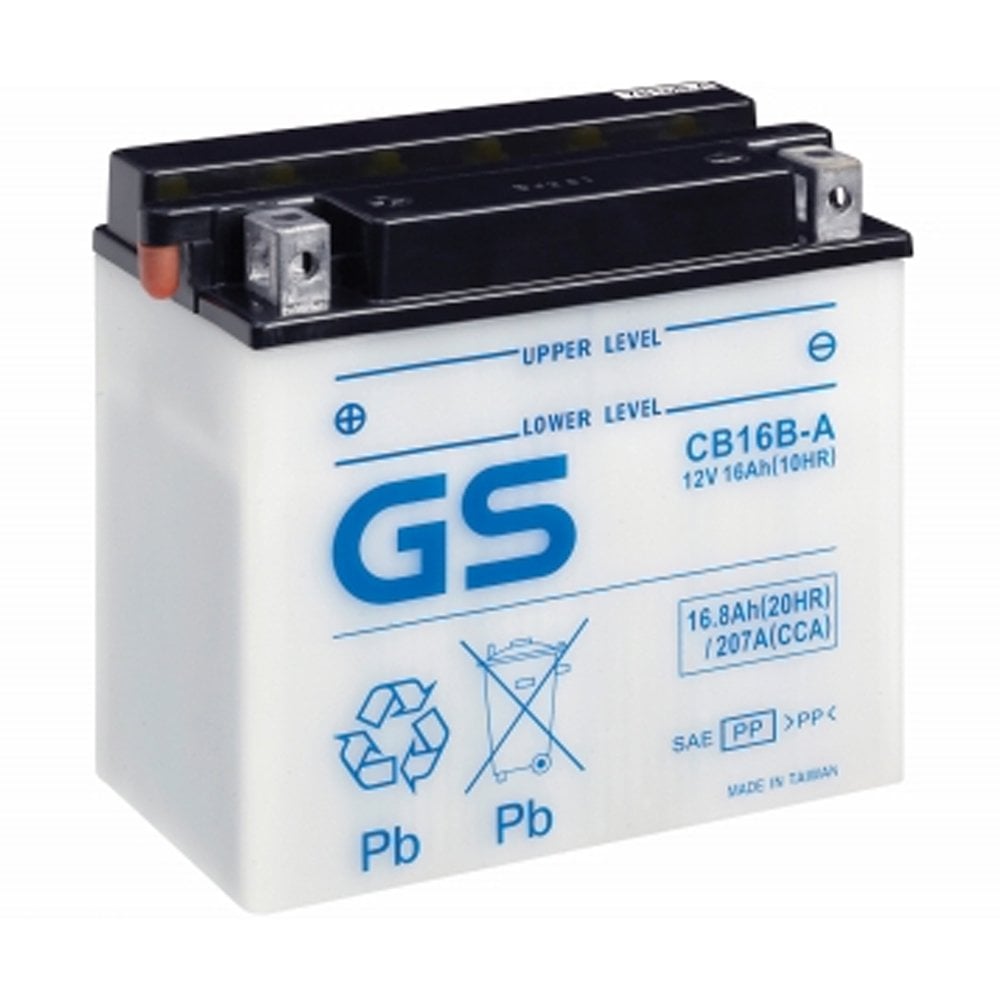 Motorcycle CB16B-A 12V 210CCA 16Ah Flooded Lead Acid Powersports Battery
