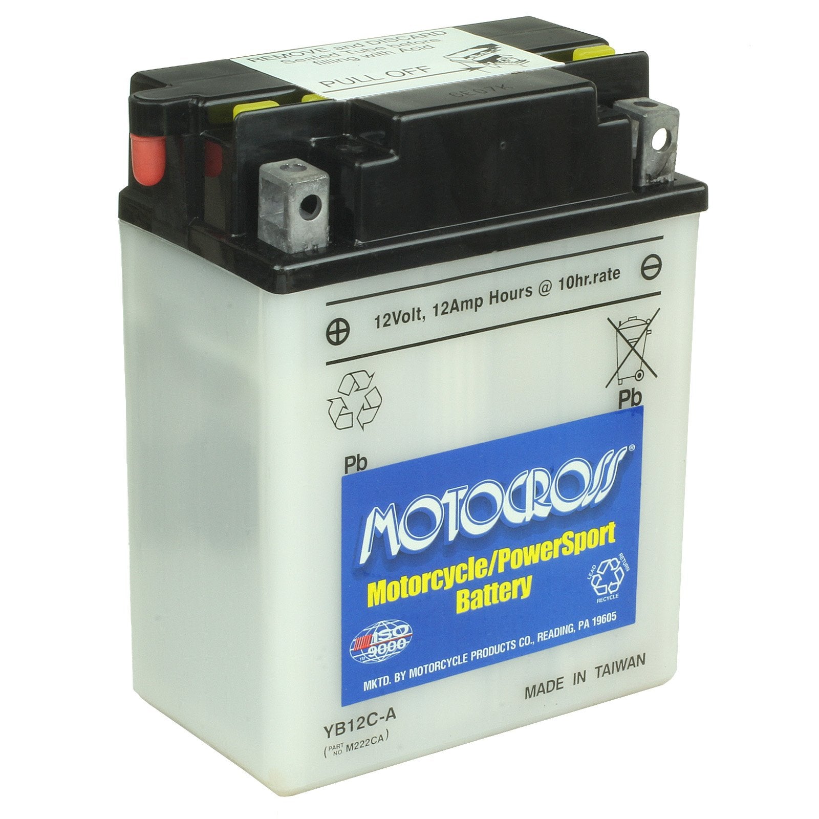 Motorcycle CB12C-A 12V 165CCA 12Ah Flooded Lead Acid Powersports Battery