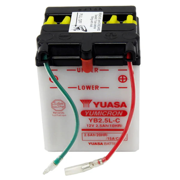 Motorcycle CB2.5L-C 12V 20CCA 2.5Ah Flooded Lead Acid Powersports Battery