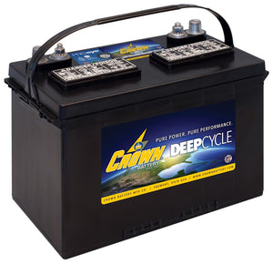 Crown 27T-36 12V 115Ah Flooded Lead Acid Deep Cycle Battery - Group 27, Commercial Use
