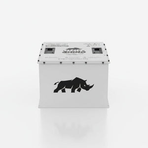 Lithium Rhino LR51V170AH 48V 170Ah lithium golf cart battery, front view of the white case