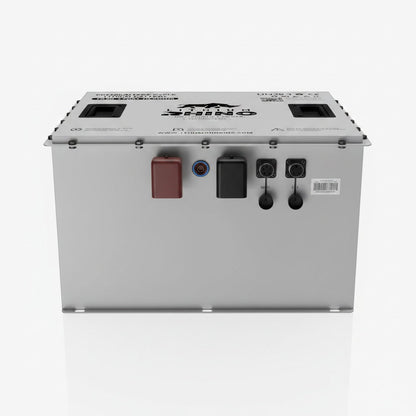 Lithium Rhino LR76V170AH Godzilla 72V lithium battery, front view of the 76.8V 170Ah LiFePO4 pack