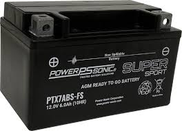 Motorcycle YTX7ABS 12V 90CCA 6Ah AGM Powersports Battery