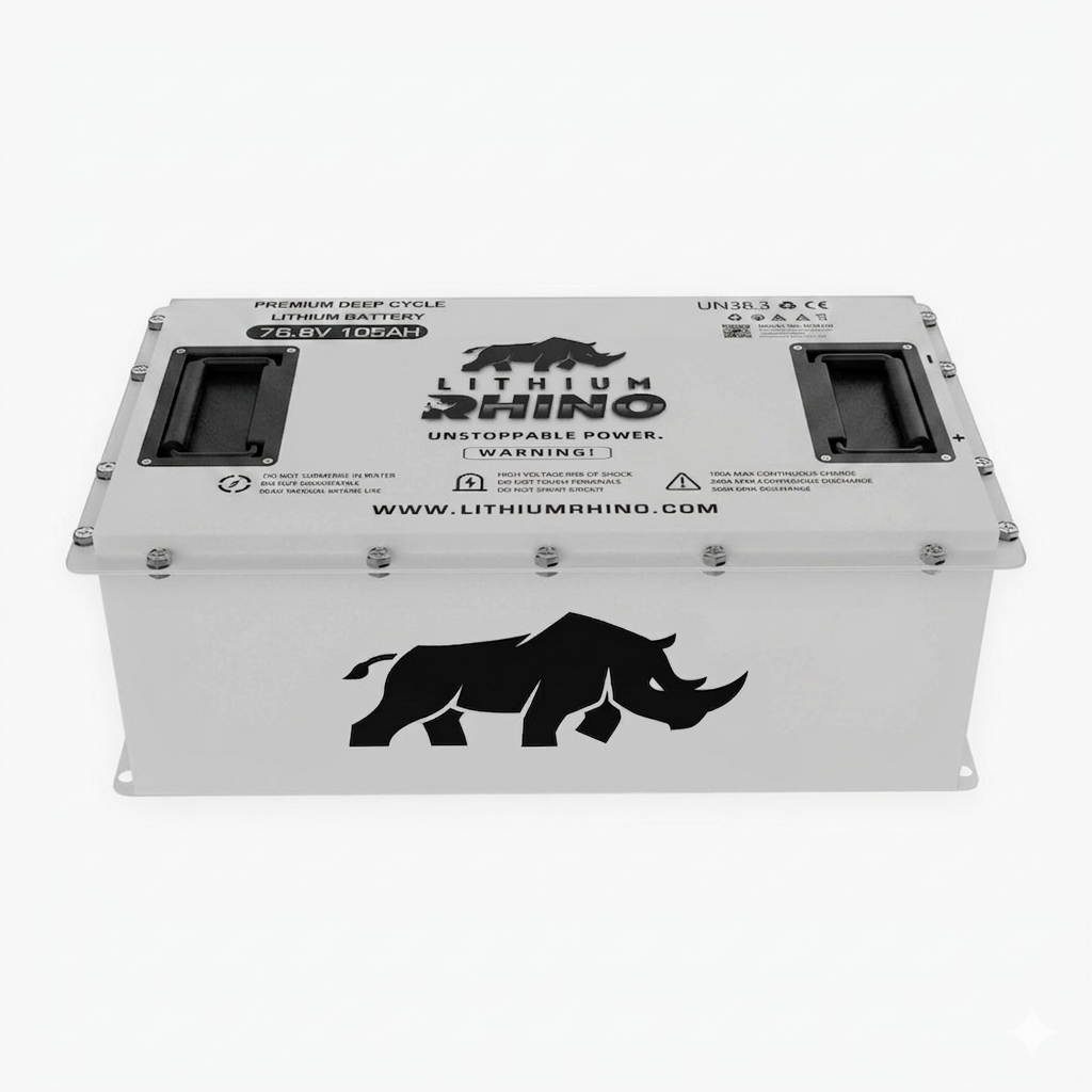 Lithium Rhino LR76V105AH 72V lithium golf cart battery, 76.8V 105Ah self-heated LiFePO4 pack