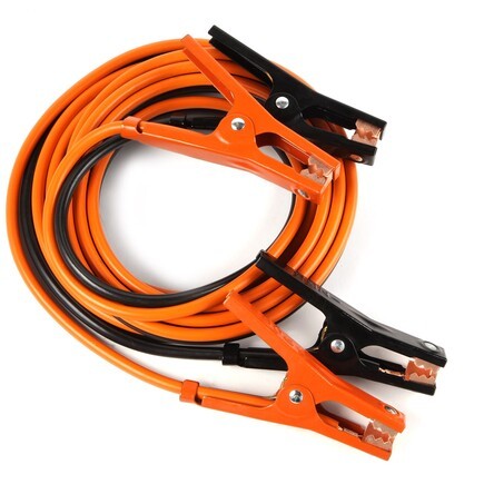 Deka 00169 heavy duty jumper cables, 16 foot 6 gauge copper with 500 amp clamps and storage bag