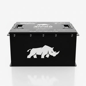 Side view of the Lithium Rhino LR51V105AH-S 48V 105Ah lithium battery, battery only